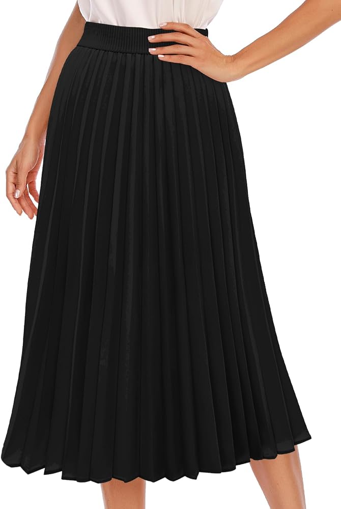 Women's Pleated Midi Skirt
